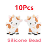 Goat Giraffe Seahorse Silicone Beads Jewelry Making DIY Pacifier Chain Accessory