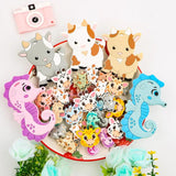 Goat Giraffe Seahorse Silicone Beads Jewelry Making DIY Pacifier Chain Accessory