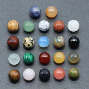 10pcs 8mm No Hole Agate Ball Beads for Jewelry Making DIY Bracelet Necklace