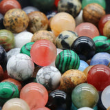 10pcs 8mm No Hole Agate Ball Beads for Jewelry Making DIY Bracelet Necklace