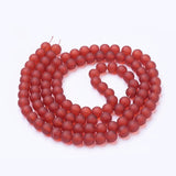 4/6/8/10mm Transparent Frosted Glass Beads Round Loose Spacer Bead