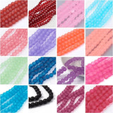 4/6/8/10mm Transparent Frosted Glass Beads Round Loose Spacer Bead