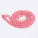 4/6/8/10mm Transparent Frosted Glass Beads Round Loose Spacer Bead