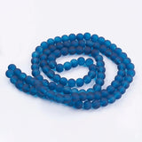 4/6/8/10mm Transparent Frosted Glass Beads Round Loose Spacer Bead