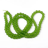 4/6/8/10mm Transparent Frosted Glass Beads Round Loose Spacer Bead
