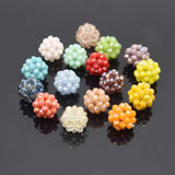 12mm Hand Weave Ball Beads Crystal Glass 6pcs DIY Jewelry Earrings Accessories