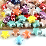 Colorful Star Beads Ceramic Spacer Beads Bracelet Necklace DIY Accessories