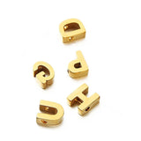 5Pcs Stainless Steel Letter Beads for DIY Name Choker Bracelet