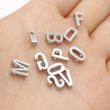 5Pcs Stainless Steel Letter Beads for DIY Name Choker Bracelet