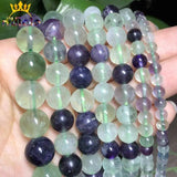 Fluorite Quartz Loose Beads DIY Jewelry Making 15''
