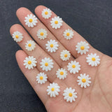 5pcs Daisy Sunflower Pearl Shell Beads DIY Jewelry Making Earring Accessories