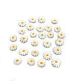 5pcs Daisy Sunflower Pearl Shell Beads DIY Jewelry Making Earring Accessories