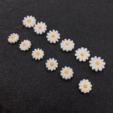5pcs Daisy Sunflower Pearl Shell Beads DIY Jewelry Making Earring Accessories