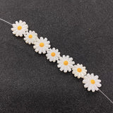 5pcs Daisy Sunflower Pearl Shell Beads DIY Jewelry Making Earring Accessories