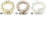 11mm Flower Eye Ceramic Beads DIY Bracelet Necklaces Porcelain Beads