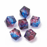 100pcs Acrylic Polygon Beads for Jewelry Making 7.5x8x8mm