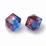 100pcs Acrylic Polygon Beads for Jewelry Making 7.5x8x8mm
