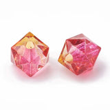 100pcs Acrylic Polygon Beads for Jewelry Making 7.5x8x8mm