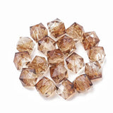 100pcs Acrylic Polygon Beads for Jewelry Making 7.5x8x8mm