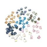 30pcs/lot Colorful Crystal Butterfly Beads for Jewelry Making