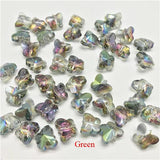 30pcs/lot Colorful Crystal Butterfly Beads for Jewelry Making