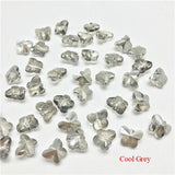 30pcs/lot Colorful Crystal Butterfly Beads for Jewelry Making