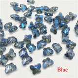 30pcs/lot Colorful Crystal Butterfly Beads for Jewelry Making