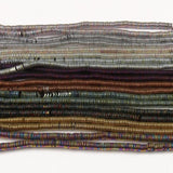 Hematite Stone Beads Flat Round Loose Spacer 15''Inches