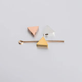 5Pcs Stainless Steel Triangular Beads for DIY Jewelry Making Spacer
