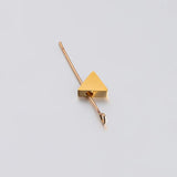 5Pcs Stainless Steel Triangular Beads for DIY Jewelry Making Spacer