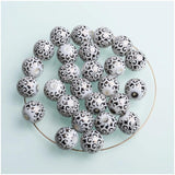 10mm Printed Ceramic Beads for Jewelry Making