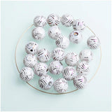 10mm Printed Ceramic Beads for Jewelry Making