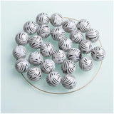 10mm Printed Ceramic Beads for Jewelry Making