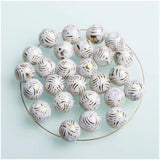 10mm Printed Ceramic Beads for Jewelry Making