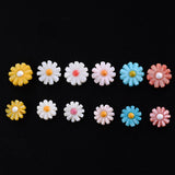 5pcs Natural Pearl Shell Sunflower Daisy Charms Loose Beads for Jewelry Making