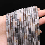 7x13mm Natural Stone Cylindrical Beads, Multiple Colors