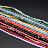7x13mm Natural Stone Cylindrical Beads, Multiple Colors