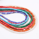 7x13mm Natural Stone Cylindrical Beads, Multiple Colors