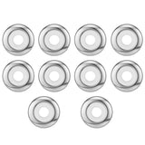 10pcs Stainless Steel Silicone Spacer Beads for DIY Bracelet Making