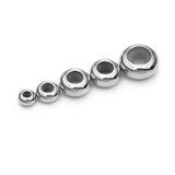10pcs Stainless Steel Silicone Spacer Beads for DIY Bracelet Making