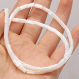 Mother-of-pearl Tube Beads for Jewelry Making Diy