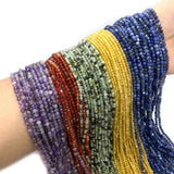Natural Stone Crystal Faceted Round Beads Agate Jewelry Making DIY