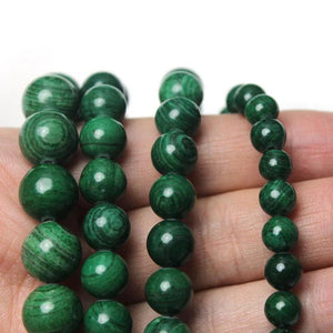 Malachite Round Beads for Jewelry Making 4/6/8/10/12MM