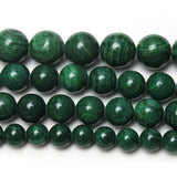 Malachite Round Beads for Jewelry Making 4/6/8/10/12MM