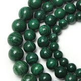 Malachite Round Beads for Jewelry Making 4/6/8/10/12MM