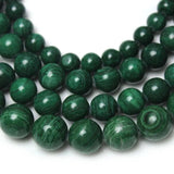 Malachite Round Beads for Jewelry Making 4/6/8/10/12MM