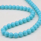Baking Paint Glass Round Loose Spacers Beads 15 inch