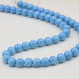 Baking Paint Glass Round Loose Spacers Beads 15 inch