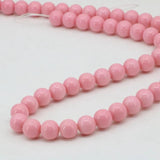 Baking Paint Glass Round Loose Spacers Beads 15 inch