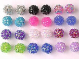 10MM Resin Rhinestone Beads Chunky Bling Ball Beads DIY Finding